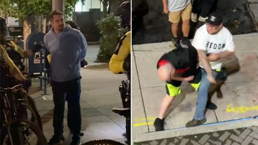 Portland police arrest conservative journalist on another night of chaotic anti-ICE clashes