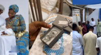 Priscilla Ojo & Juma Jux’s Son Receives 18-Karat Gold Necklace From Fans At Naming Ceremony