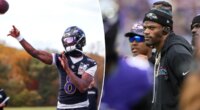 Ravens QB Lamar Jackson returns to practice ahead of Week 8 game vs. Bears