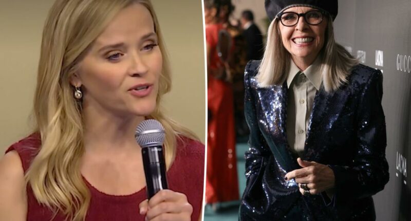 Reese Witherspoon tears up while honoring late ‘mentor’ Diane Keaton