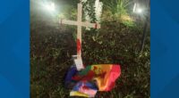 Riverside Church responds to Pride flag vandalism with even more flags