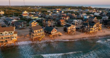 Small beach town's misery as ocean swallows 7th home in two days