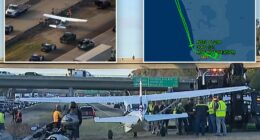 Small plane makes emergency landing on freeway: 'Mayday! Mayday!'