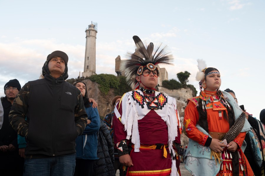 Some Indigenous Peoples Day events strike conciliatory tone amid Trump's focus on Columbus