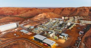 The Wodgina lithium mine and processing plant in WA.