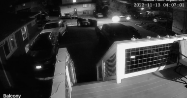 Surveillance video shows Bryan Kohberger's car roaring away after Idaho student murders