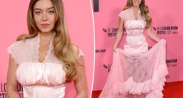 Sydney Sweeney combines corsetry with sheer lace at ‘Christy’ premiere during BFI London Film Festival
