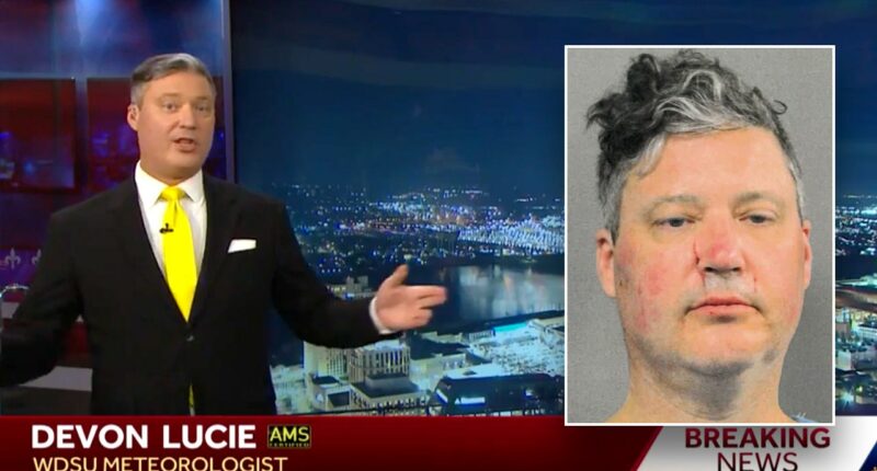 TV weatherman arrested after allegedly punching girlfriend 'several times' while her kids were nearby
