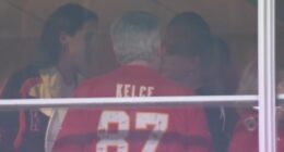 Taylor Swift brings Caitlin Clark to cheer on Travis Kelce