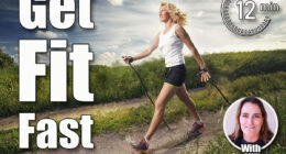 Nordic walking - active people outdoor. The 12-Min Daily Walking Workout for Women to Get Fit — UPDATE. Cover