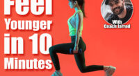 Sporty young woman training with dumbbells on color background. This 10-Minute Classic Routine Reverses Aging Better Than Daily Cardio After 45. Cover