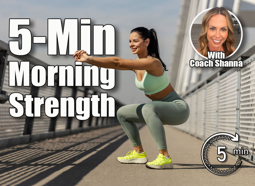 Smiling sporty urban athlete in shape is doing squatting endurance on a bridge downtown. This 5-Minute Morning Routine Rebuilds Full-Body Strength After 50. Cover,