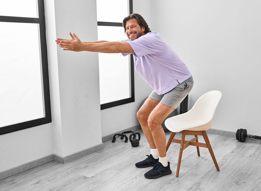 This 8-Minute Chair Routine Builds More Strength Than 30 Minutes of Weights After 50
