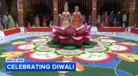 Thousands pass through BAPS Shri Swaminarayan Mandir in Bartlett to celebrate Diwali holiday 2025