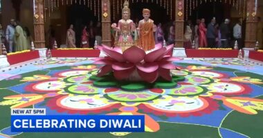 Thousands pass through BAPS Shri Swaminarayan Mandir in Bartlett to celebrate Diwali holiday 2025