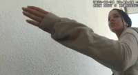 Bodycam shows TikTok influencer Marlena Velez raising her arm during November 2024 arrest in Florida