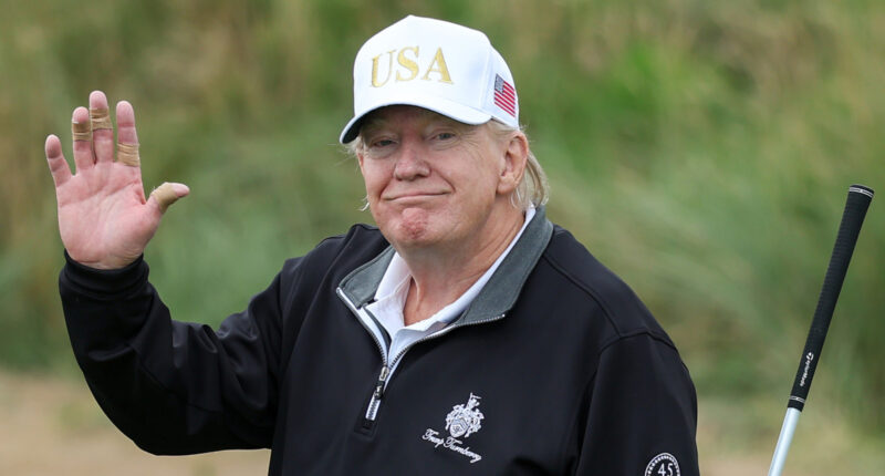 Trump Ditches The Orange Foundation On The Golf Course Amid Suspicion About His Health