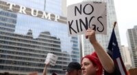 Trump calls 'No Kings' protests a 'joke': 'I work my ass off'
