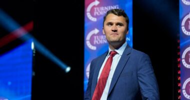 Trump giving Charlie Kirk the Presidential Medal of Freedom posthumously