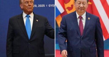 Trump heard on hot mic teasing plans for summit with Chinese President Xi Jinping