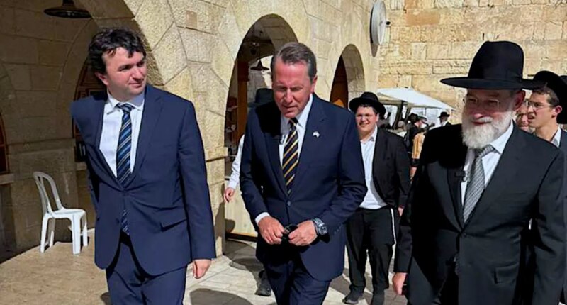 Trump pick for religious freedom envoy visits Holy Land, cites strong US-Israel bond