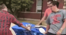 Illinois State teaching assistant toppled TPUSA table