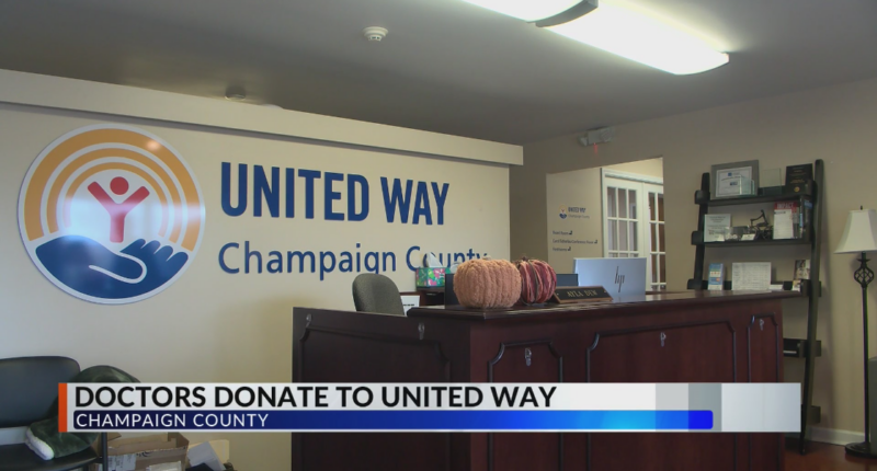 United Way of Champaign Co. receives $30,000 donation from OSF staff