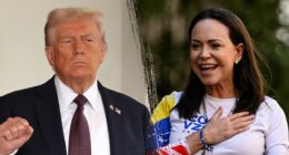 Venezuelan Nobel Peace Prize winner María Corina Machado dedicates award to Trump for 'decisive support'