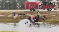Video shows dramatic rescue of woman from car submerged in South Carolina pond