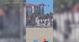 Videos show California helicopter crash that sent 5 to the hospital