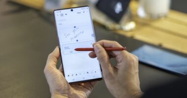 The Samsung Galaxy Note 10.