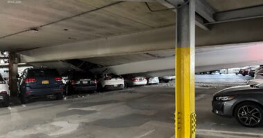 White Plains, New York parking garage collapse: Concrete smashes several cars, no one injured