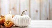 Why some families are displaying white pumpkins this month