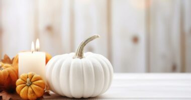 Why some families are displaying white pumpkins this month