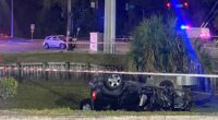 Woman hospitalized, man killed in rollover crash on Monument Road: JSO