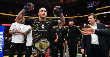 Alex Pereira leads touching tribute to Jon Jones' late brother after ex-NFL star's shock death at 39 - as Brazilian claims UFC light heavyweight title