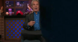 Andy Cohen calls out 'WWHL' guest for standing in front of the camera live on the air: "Never had that happen"