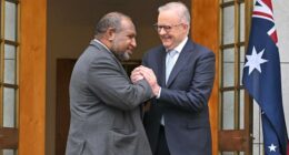 Australia and Papua New Guinea sign historic defense treaty that raised China's concern