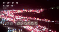CHP investigates helicopter crash causing traffic delays on Highway 50, injuries reported