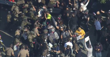 Chicago ICE news: DHS Secretary Kristi Noem at Broadview ICE facility as protesters clash with agents; village files lawsuit