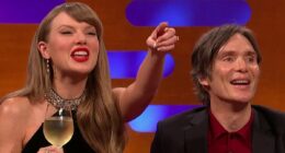Cillian Murphy's son spotted in Graham Norton audience by Taylor Swift