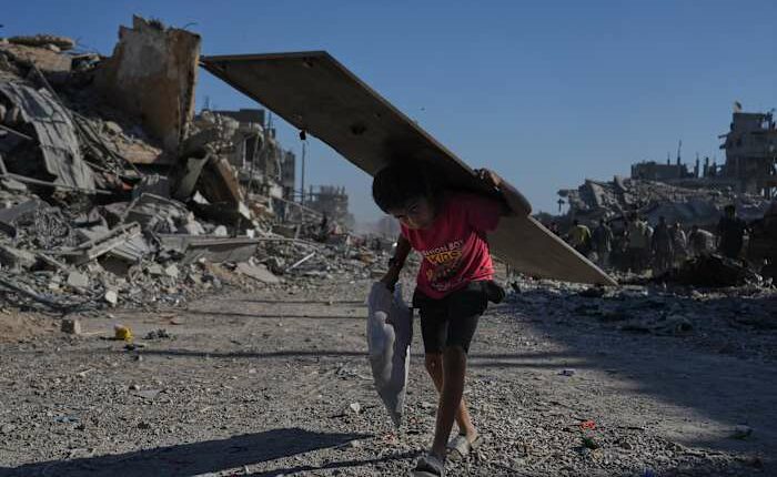 Drone footage above Gaza City shows the toll of 2 years of war