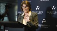 Governer of the Reserve Bank of Australia Michele Bullock,  speaks at a media conference  on Monetary Policy Decision, Sydney, 30 September 2025.