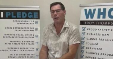 An embattled former Queensland mayor is facing accusations he exaggerated his medical history during his campaign. Troy Thompson was suspended from the high-ranking position last November during an investigation by Queensland's Crime and Corruption Commission (CCC).