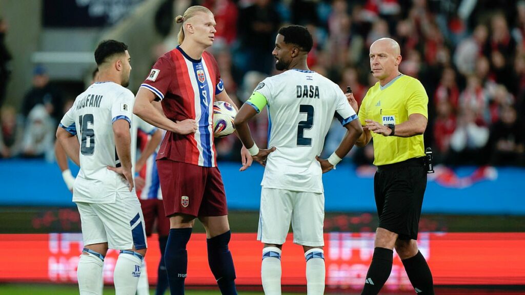 Erling Haaland IS human after all! Man City star misses TWO penalties for Norway in World Cup qualifier in remarkable scenes... before normal service resumes with sensational hat-trick