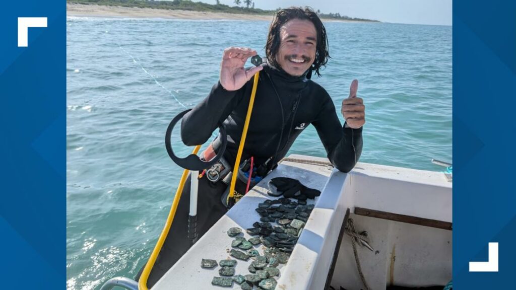 Florida crew finds $1M in treasure from 1700s shipwrecks