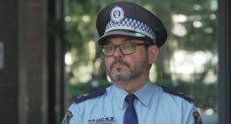 Superintendent Rodney Hart, Commander, Bankstown Police Area Command speaking at a press conference after a police operation in Panania concluded.