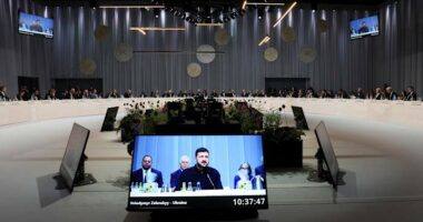 France urges tougher action against Russia, saying drones should be shot down and oil ships stopped