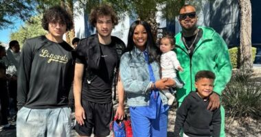 GARCELLE BEAUVAIS ENJOYS FAMILY WEEKEND SUPPORTING SON JAID