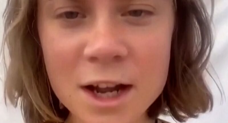 Greta Thunberg pre-recorded statement on detainment